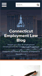 Mobile Screenshot of ctemploymentlawblog.com